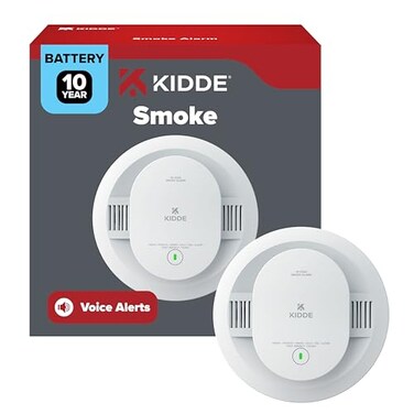 Kidde Smoke Detector, 10-Year Battery-Powered, 20SD10-V, 1 Pack