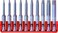 PB Swiss Tools Torx Plus Bit Block PB E6.716 CN100% Swiss Made10-Piece Bit Set with 10 Long E6 1/4" PrecisionBits Sized T6-T40