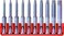 PB Swiss Tools Torx Plus Bit Block PB E6.716 CN100% Swiss Made10-Piece Bit Set with 10 Long E6 1/4" PrecisionBits Sized T6-T40