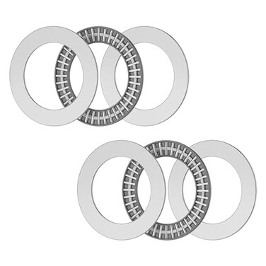 FOCMKEAS 2PCS AXK4565 2AS Thrust Needle Roller Bearings with Washers 45mm Bore 65mm OD 5mm Thickness Industry Thrust Bearing