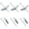 Jersvimc 1/8 x 2 Inch Round Head Toggle Bolt and Wing Nut, 10Pcs