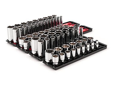 TEKTON 1/2 Inch Drive 6-Point Socket Set, 78-PieceSHD92215