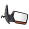 TRQ Passenger Side Power Heated Mirror Textured Black with Memory Puddle