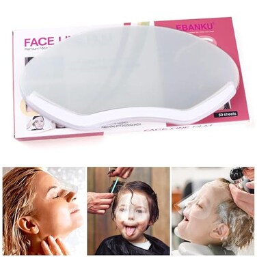 EBANKU Shower Face Shield Eyebrow Eyelash Shield Visors 50 PCS Waterproof