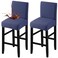 Fuloon Waterproof Barstool Covers Chair Slipcovers, Navy Blue, 2 Pack