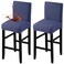 Fuloon Waterproof Barstool Covers Chair Slipcovers, Navy Blue, 2 Pack