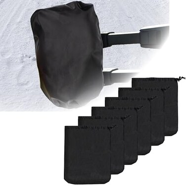 BFXM 6 Pcs Side Mirror Covers with Drawstrings, Rearview Accessories
