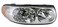 TRQ Passenger Side Headlight Assembly