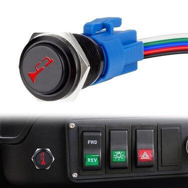 BFXM Horn Switch, Horn Button 12v, Momentary Push Button Switch