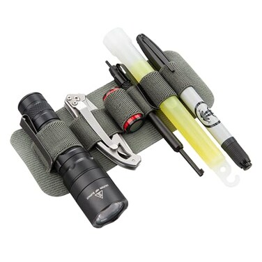 Vertx MAK Band Split &ndash; Modular Tactigami Kit Organizer Panel for Flashlights, ToolsPens, Hook-and-Loop Attachment