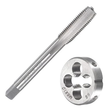Saipe M8 X 1.0 Metric Tap and Die Set, Threading Tap Die Set