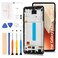 Olivechard A52s 5G A528 OLED LCD Display [with Fingerprint] for Samsung Galaxy A52s 5G A528B 6.5" LCD Screen Display Replacement Touch Digitizer Assembly Kit with Frame
