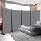 YASRKML 4 Panel Folding Room Divider,Indoor Privacy Screen Space Separator