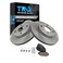 TRQ Front Brake Pad and Rotor Set Ceramic