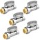 PXZBLG 5pcs Straight Stop Valve, 1/2" PTC Input, 3/8" OD Compression Output
