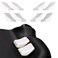 PlayVital White Back Button Enhancement Set for Steam Deck LCD, Grip Improvement Button Protection Kit for Steam Deck OLED - 2 Different Thickness