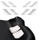 PlayVital White Back Button Enhancement Set for Steam Deck LCD, Grip Improvement Button Protection Kit for Steam Deck OLED - 2 Different Thickness