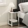 Furinno Simplistic Toolless 2-Tier Compact Night Stand, White