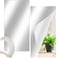 Queekay 2 Pcs Mirror Tiles 12" X 24", 2mm Acrylic Self Adhesive Sheets