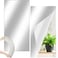Queekay 2 Pcs Mirror Tiles 12" X 24", 2mm Acrylic Self Adhesive Sheets
