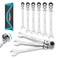 DURATECH 9-Piece Flex-Head Ratcheting Wrench Set, Metric