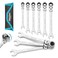 DURATECH 9-Piece Flex-Head Ratcheting Wrench Set, Metric