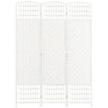 HOMCOM 3 Panel Room Divider, Folding Privacy Screen, 5.6', White
