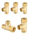 EFIELD 5piece Angle Stop Add-on Tee Valve, 3/8" Compression