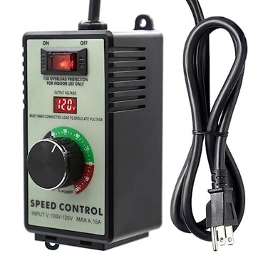 ZOWZEA AC Motor Variable Speed Controller 120V 15A 4000W with Overload Protection Switch