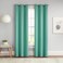 Eclipse Darrell Blackout Thermal Grommet Curtain, 37x54, Mint