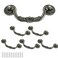 Waziaqoc 6PCS Antique Drop Bail Drawer Pulls, 3.75" Hole Center