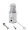 EESC2Y Metal 3/4" (.75Threaded Tips Replacement Kits for Telescopic Extension Poles Repairing