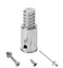 EESC2Y Metal 3/4" (.75Threaded Tips Replacement Kits for Telescopic Extension Poles Repairing
