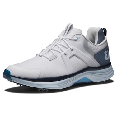 FootJoy Men's Hyperflex Golf Shoe, White/Slate/Blue, 10