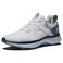 FootJoy Men's Hyperflex Golf Shoe, White/Slate/Blue, 8
