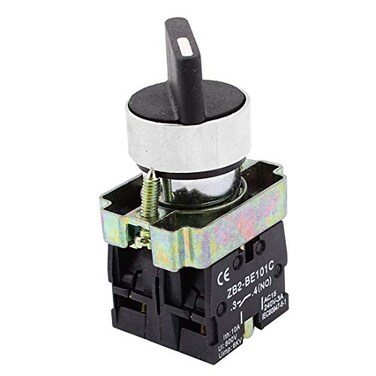 JDYYICZ 22mm Latching 2 NO Three 3-Position Rotary Selector Select Switch XB2-BE101C
