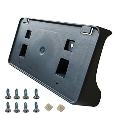 KYYET Front Bumper License Plate Frame Bracket Holder Compatible with 2004-2008 Dodge Ram 1500 2500 3500 W/Fastener Replace55077158AE