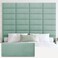 IFNOW Wall Mounted Headboard, Peel and Stick Panels, Grass Green, King