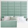 IFNOW Wall Mounted Headboard, Peel and Stick Panels, Grass Green, King