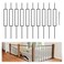Muzata 10 Pack 44" Single Rectangle Hollow Iron Baluster WT29