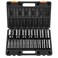 VEVOR Impact Socket Set, 1/2" 19 Piece Impact Sockets, Deep Socket, 6-Point Sockets, 1/2 Inches Drive Socket Set Impact 3/8 inch - 1-1/2 inch, Cr-V Rugged Construction, with a Storage Cage