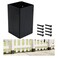 Muzata 1Pack 6" Extended Height Fence Post Protector for More Coverage M074