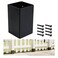 Muzata 1Pack 6" Extended Height Fence Post Protector for More Coverage M074