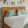 AFI, Orlando Twin Adjustable Modern Wood Panel Headboard, Light Toffee