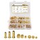 HASAOMOI 180PCS Brass Compression Sleeve Ferrule, Insert Nuts Fittings Kit