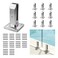 Muzata 10Pack Brushed Rectangle Glass Railing Spigot GS10 SO4