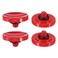 PATIKIL Camera Shutter Button, 4 Pack Soft Shutter Release Button Pure Copper Camera Button Concave Suitable for Nikon for Fujifilm for Leica DSLR/SLR Camera, Red