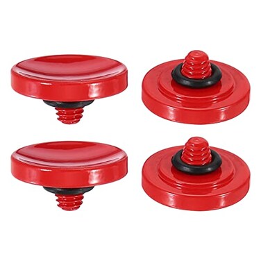 PATIKIL Camera Shutter Button, 4 Pack Soft Shutter Release Button Pure Copper Camera Button Concave Suitable for Nikon for Fujifilm for Leica DSLR/SLR Camera, Red