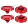 PATIKIL Camera Shutter Button, 4 Pack Soft Shutter Release Button Pure Copper Camera Button Concave Suitable for Nikon for Fujifilm for Leica DSLR/SLR Camera, Red