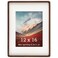 Zibrelte Solid Walnut Wood 12x16 Picture Frame for Wall Mount Display